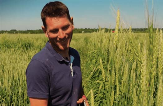 Flavien est paysan-meunier, sa ferme proche de Melun produit des farines locales sur meules de pierre paysan-meunier-yvelines-farine-fermiere