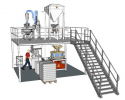 Installation  mezzanine-plateforme-installation-meunerie-meules-pierre-moulin-farine