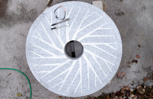 Meules pour moulin a farine Ø150cm en rhabillage spécial pour un moulin situé en Espagne meule-moulin-à-farine-professionel