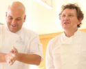 Franck Debieu, maitre boulanger et Sébastien Garcia lors d'un beau moment de pain franck-debieu-sebastien-garcia