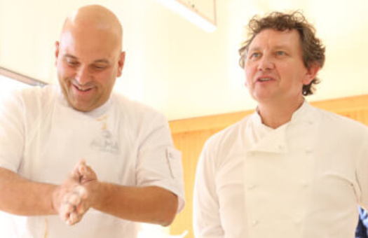 Franck Debieu, maitre boulanger et Sébastien Garcia lors d'un beau moment de pain franck-debieu-sebastien-garcia